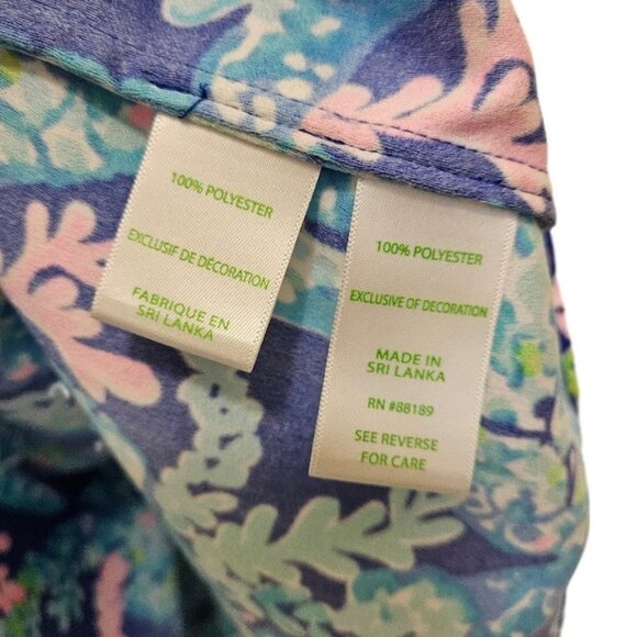 Lilly Pulitzer Blue and Pink Sleeveless Jane Dress - Picture 11 of 12